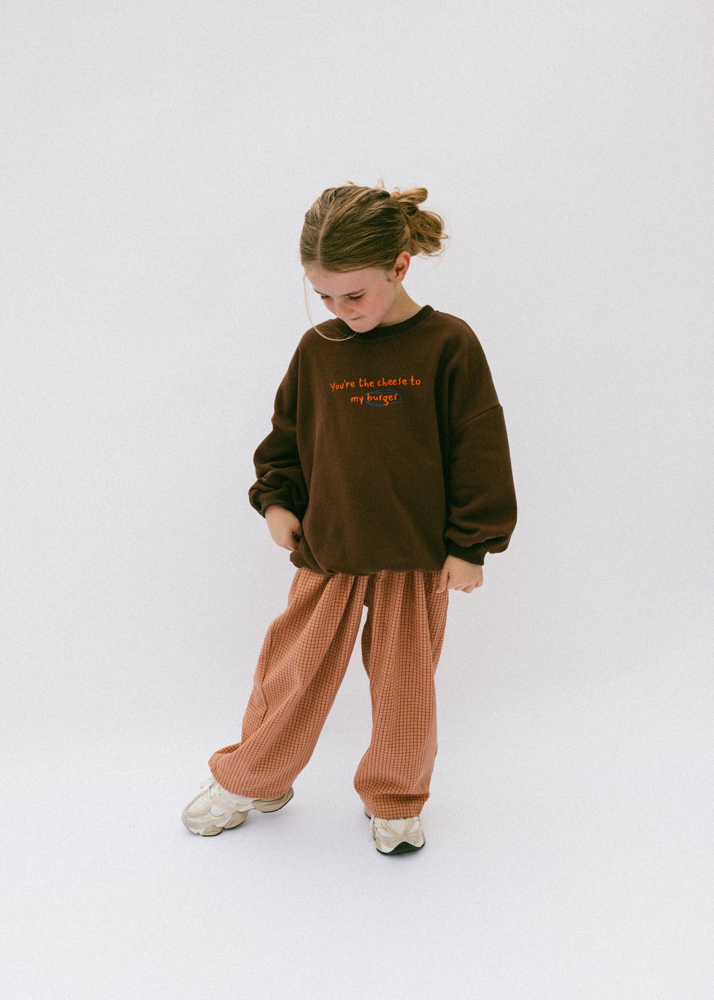 Check Pant- Tan & Red