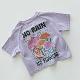 Pocket Graphic Tee- Flowers- Lavender