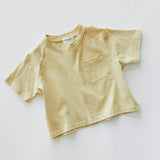 Pocket Graphic Tee- Fruit- Vintage Yellow