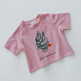 Graphic Tee- Ice Cream- Pink
