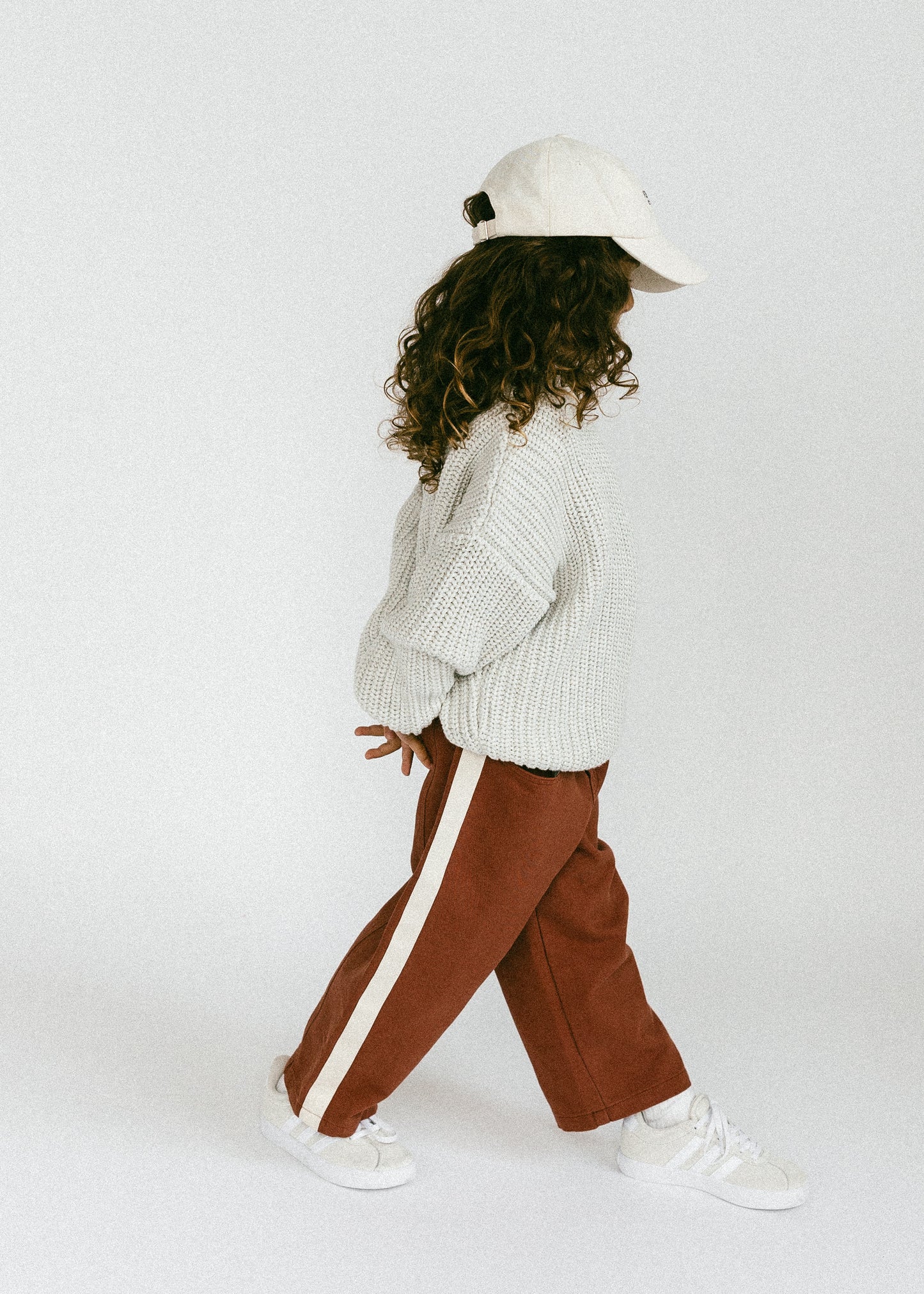 Side Stripe Pants- Brick