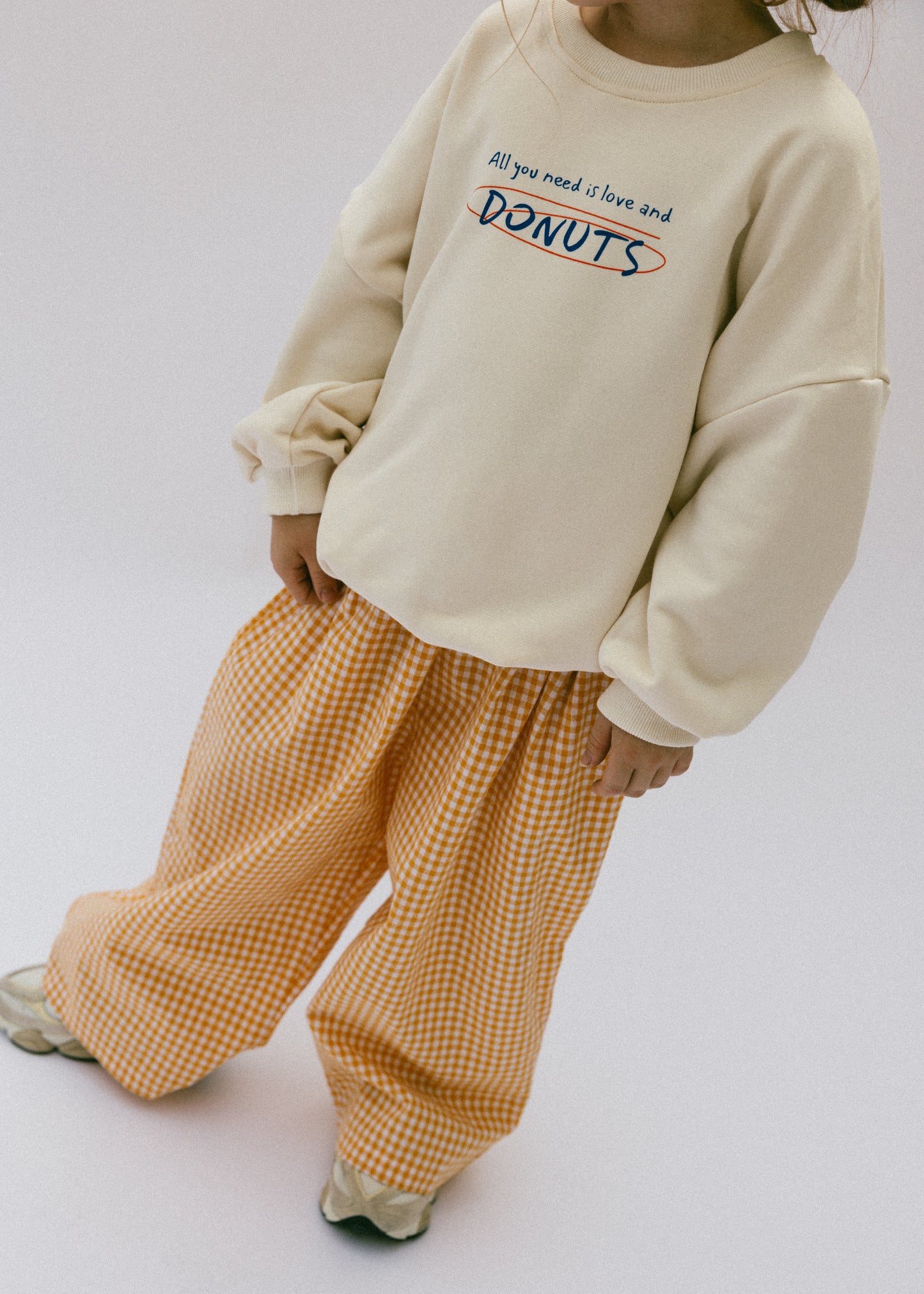Graphic Crewneck- Donuts- Cream