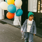 Graphic Crewneck- Snacks For Dinner- Green