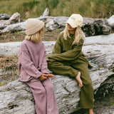 Knitted Cotton Pants- Olive
