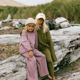 Knitted Cotton Top- Dusty Purple