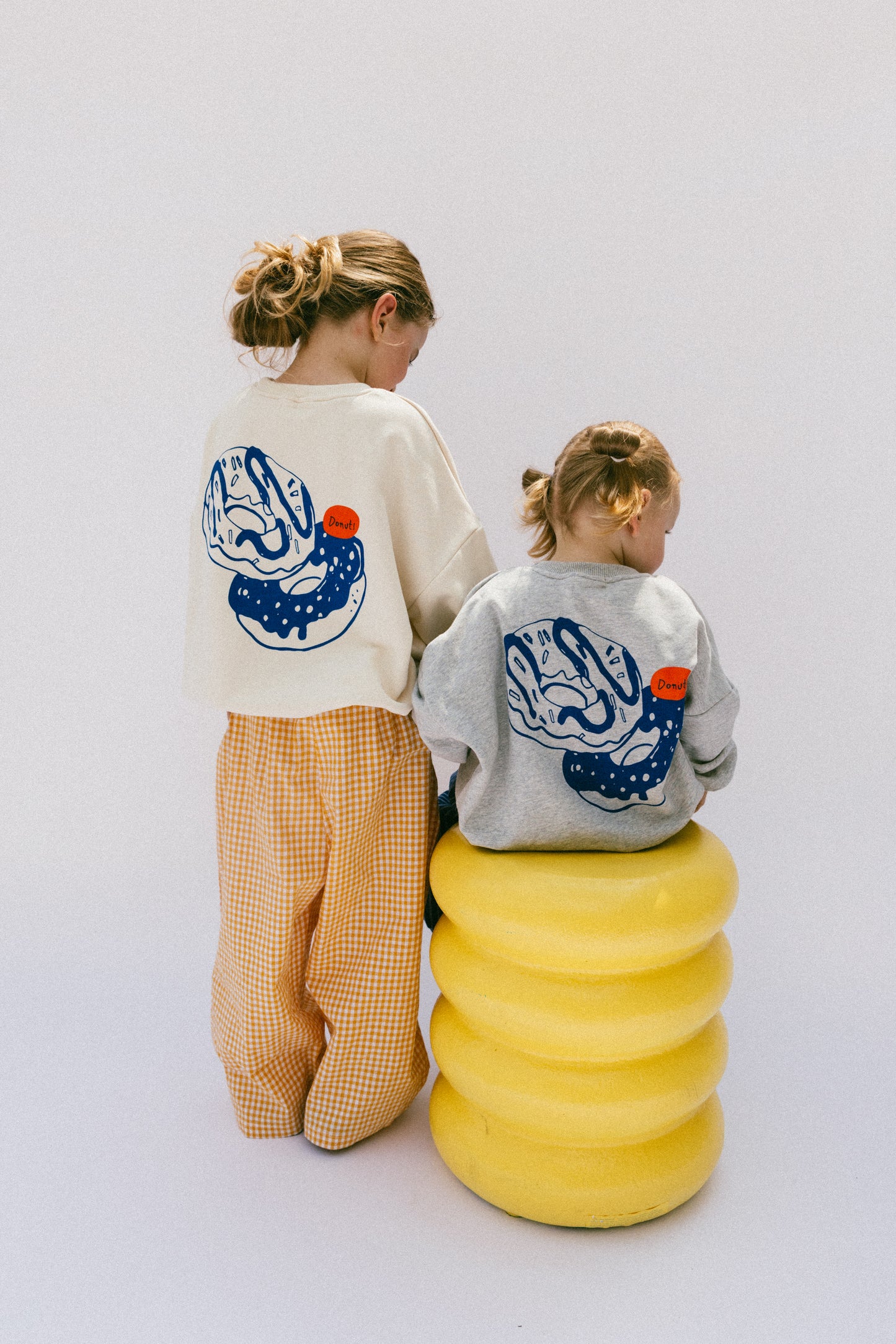 Graphic Crewneck- Donuts- Gray