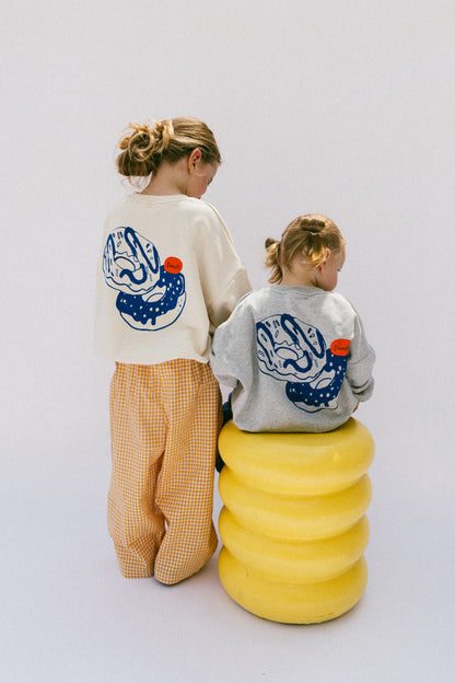 Graphic Crewneck- Donuts- Gray