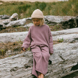 Knitted Cotton Top- Dusty Purple