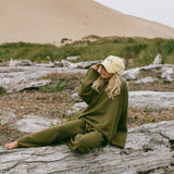 Knitted Cotton Top- Olive