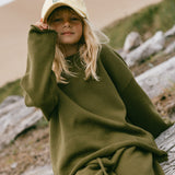 Knitted Cotton Top- Olive