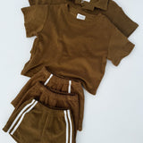 Racer Terry Shorts- Earthy