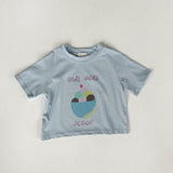 Graphic Tee- One More Scoop- Light Blue