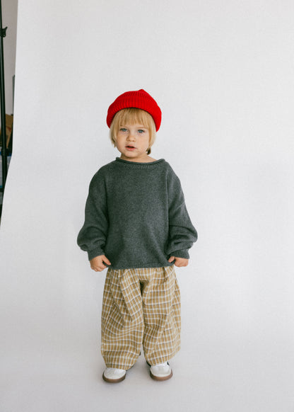 Rollneck Knit- Charcoal