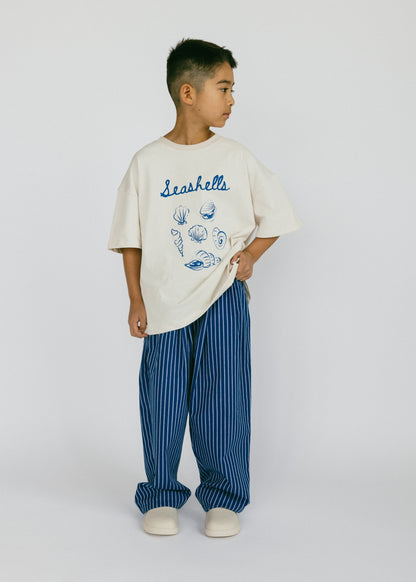 Oversized Graphic Tee- Seashells