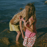 Retro Twill Shorts- Polka Dot- Red