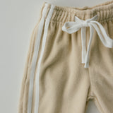 Racer Terry Pants- Cream