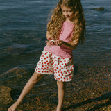 Retro Twill Shorts- Polka Dot- Red