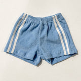 Racer Terry Shorts- Blue Poppy