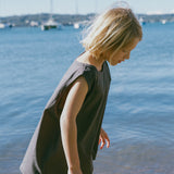 Boxy Tank- Charcoal