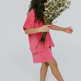 Terry Shirt- Raspberry