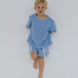 Terry Shirt- Blue Poppy