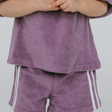 Racer Terry Shorts- Mulberry