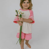 Retro Varsity Set- Bubblegum Pink