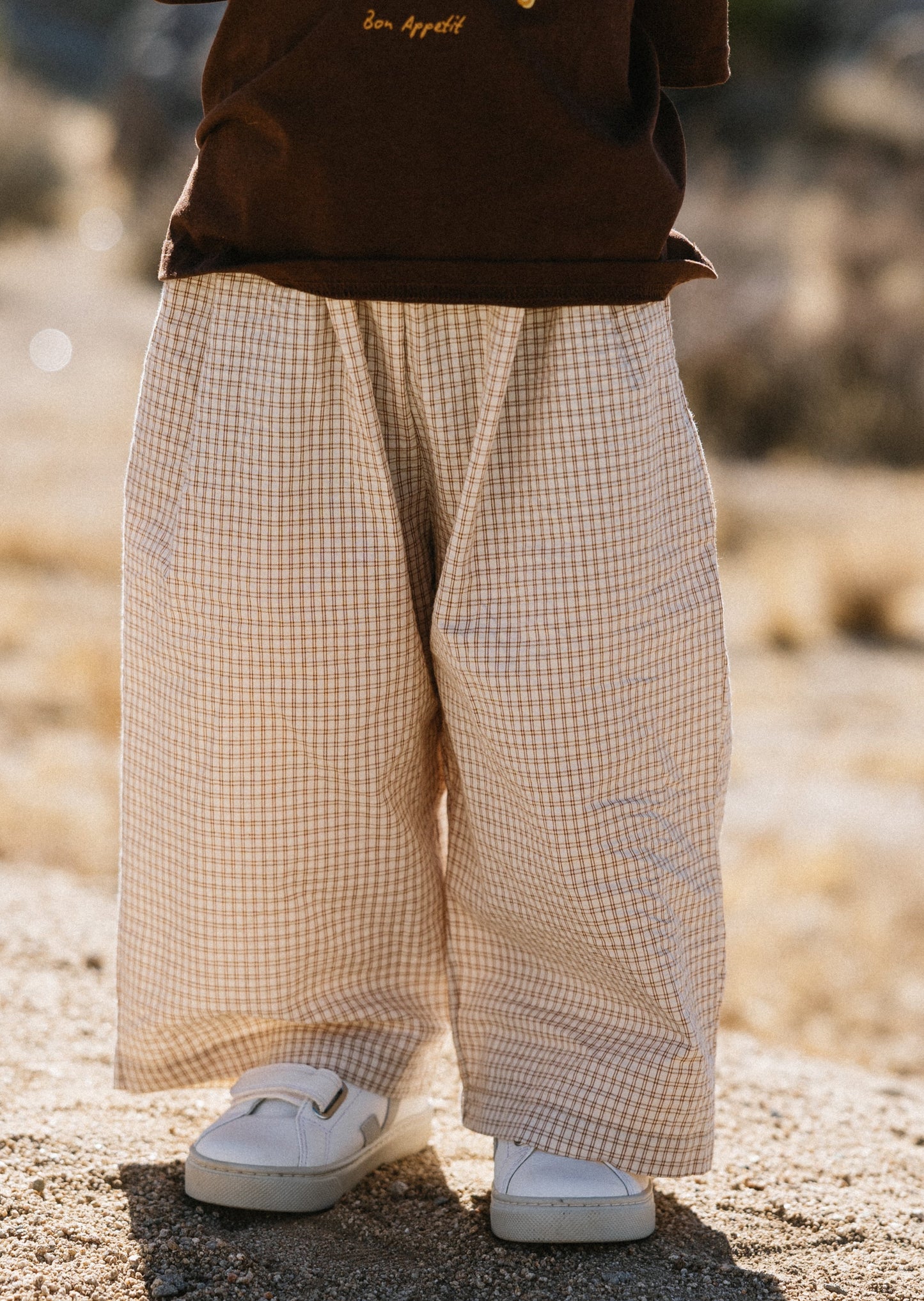 Textured Grid Pant