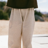 Textured Grid Pants