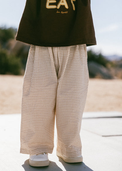 Textured Grid Pant