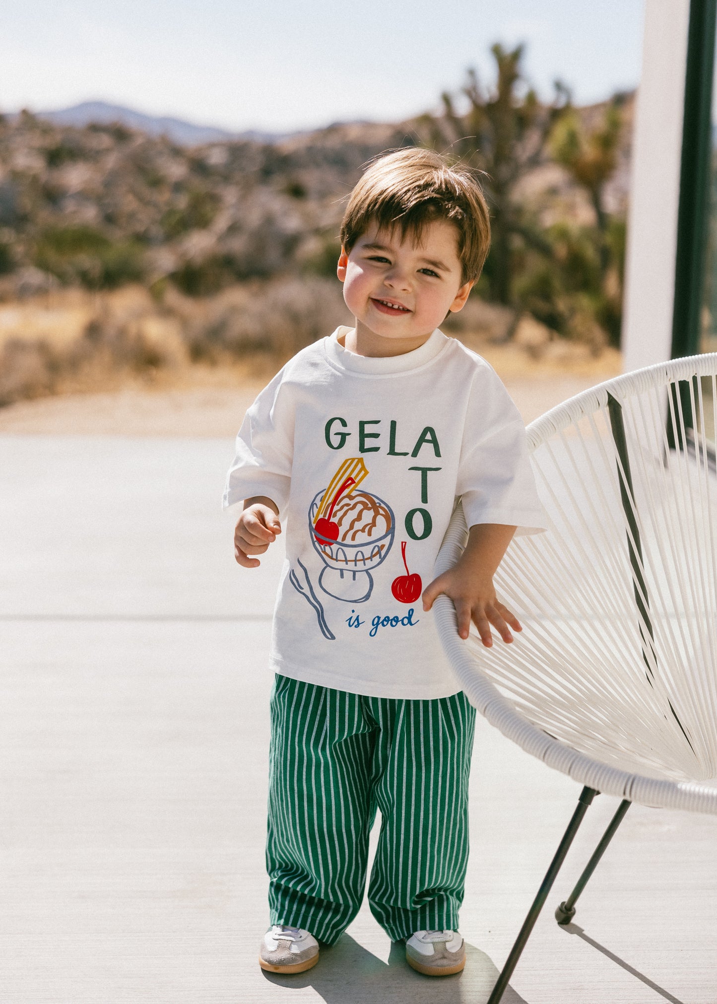 Striped Pant- Green