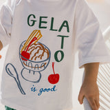 Oversized Graphic Tee- Gelato- Green