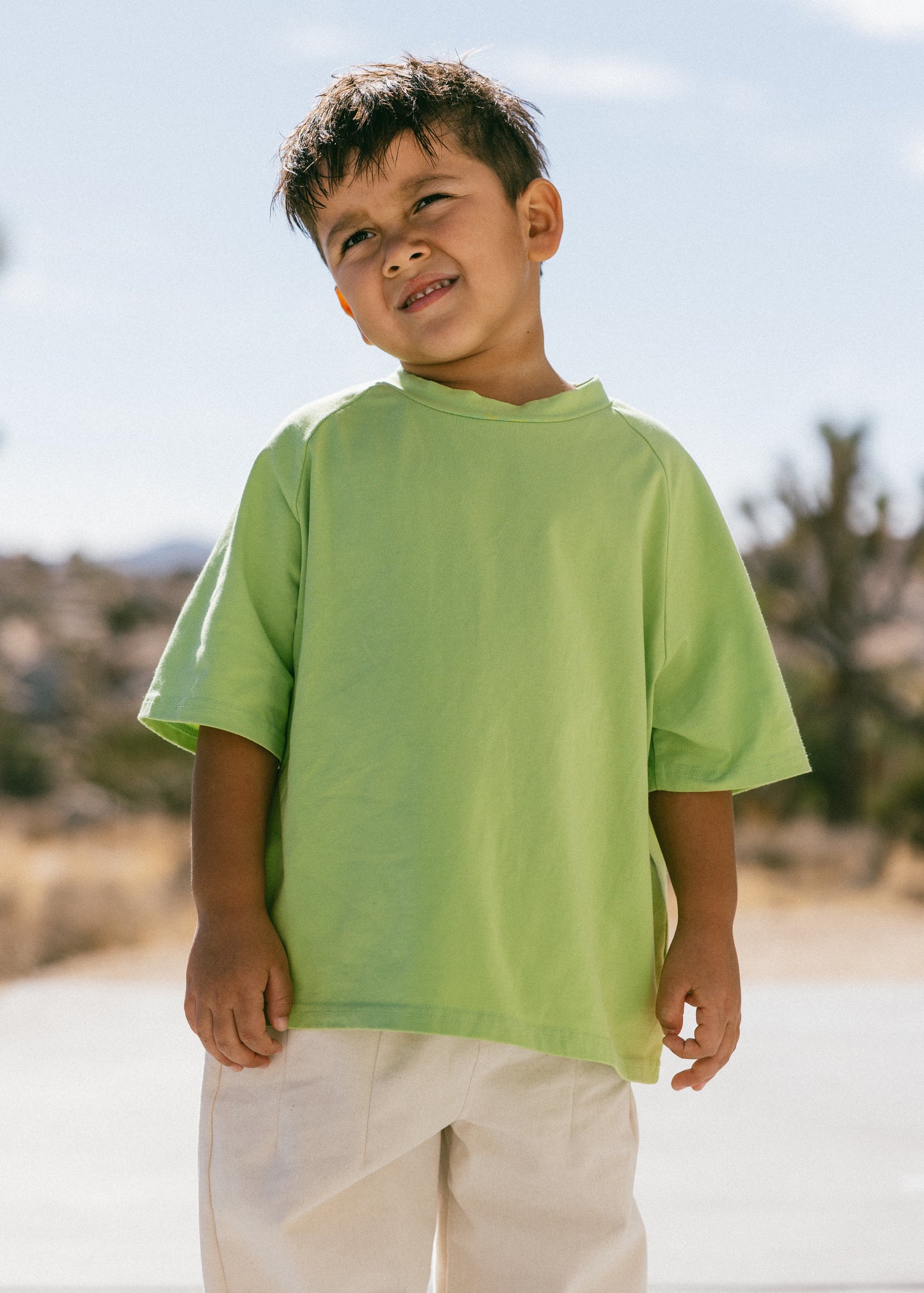 Baggy Tee- Lime Green