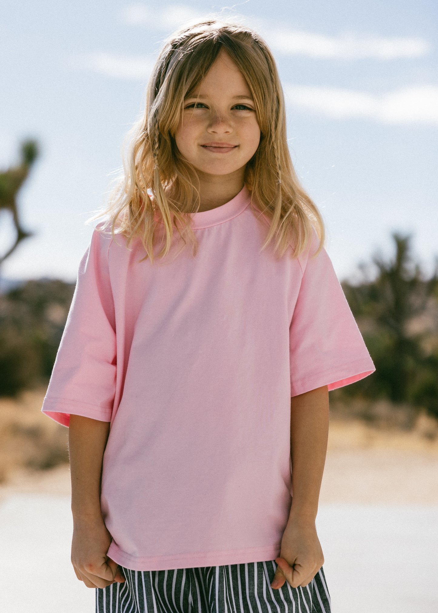 Baggy Tee- Baby Pink