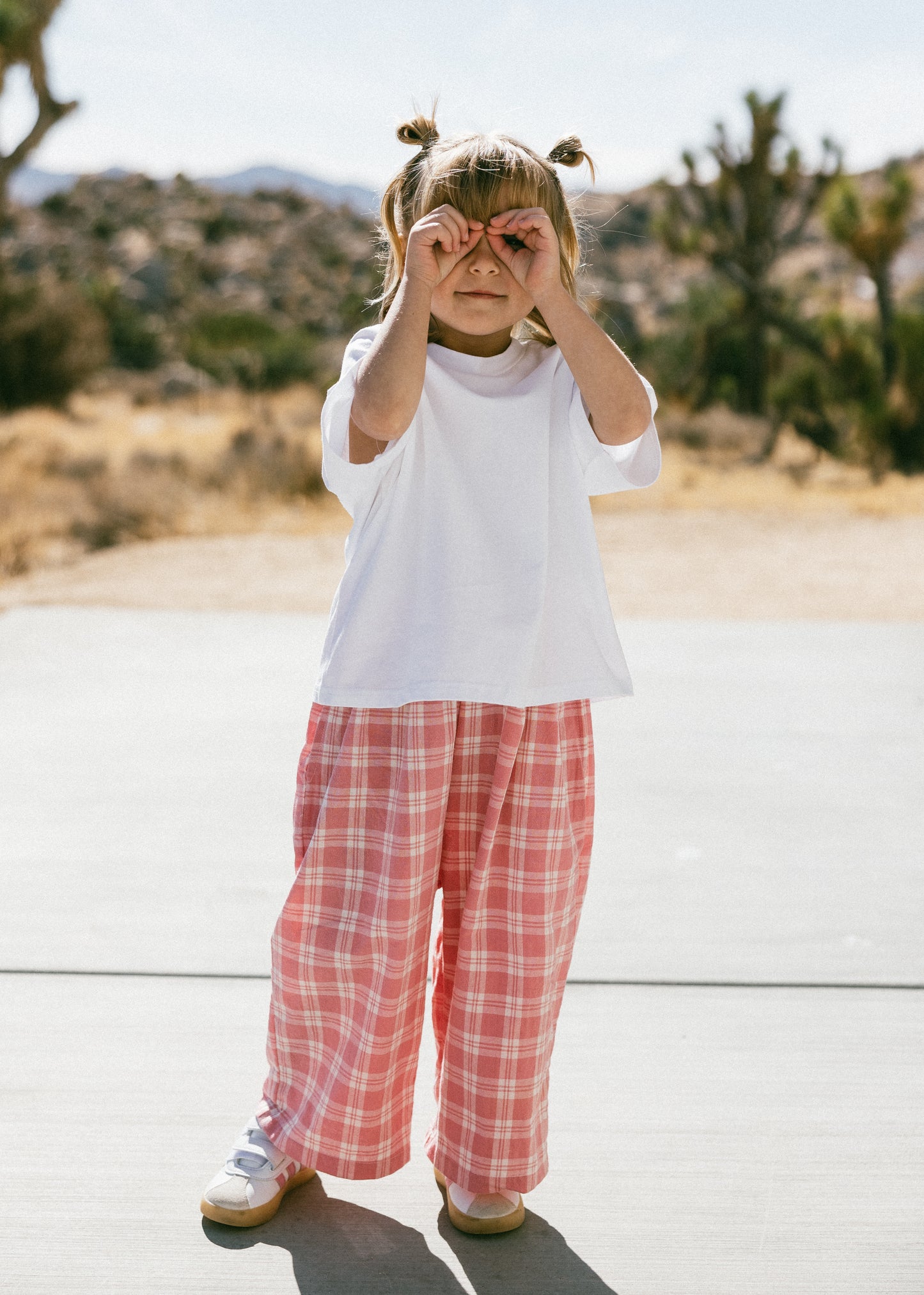 Plaid Pant- Pink