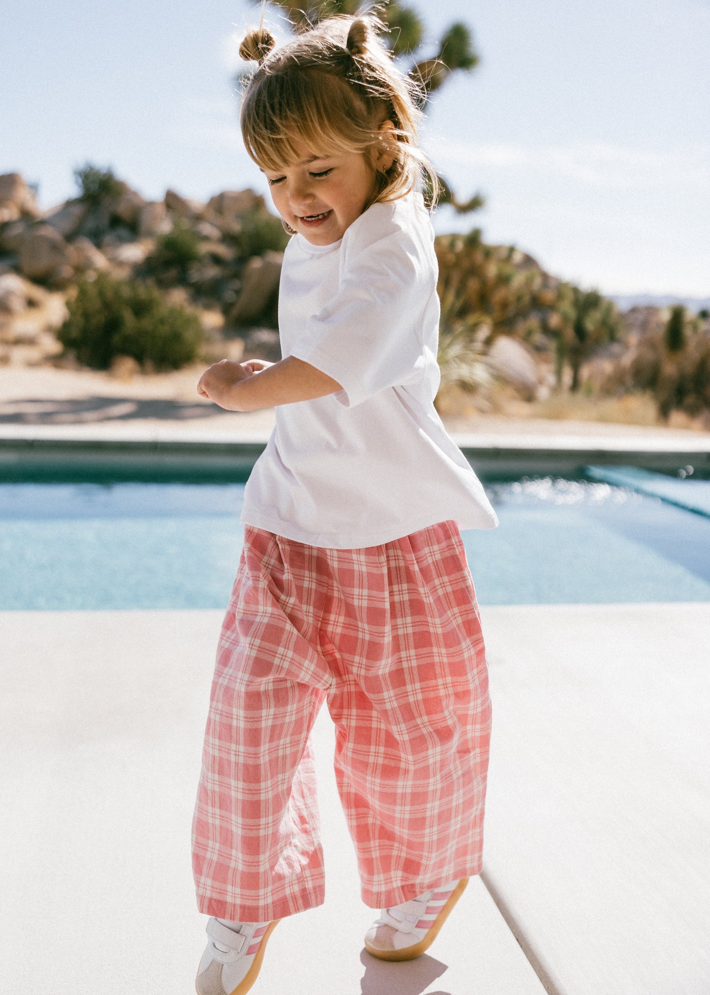 Plaid Pant- Pink