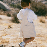 Shortalls- Speckled Cream