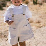 Shortalls- Speckled Cream