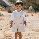 Shortalls- Speckled Cream