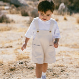 Shortalls- Speckled Cream