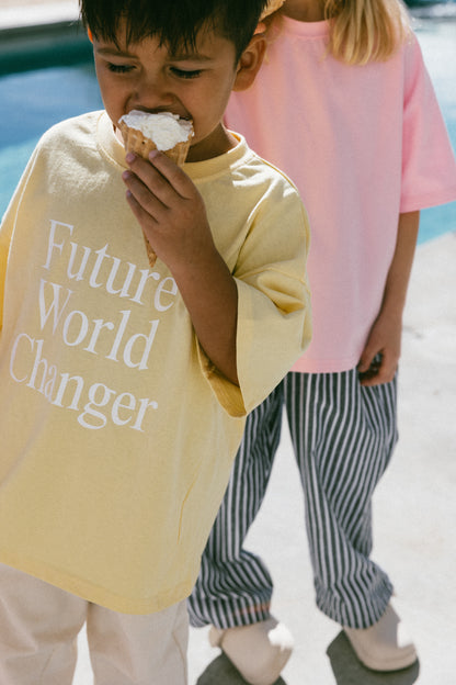 Oversized Graphic Tee- Future World Changer