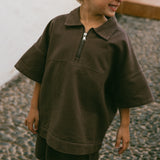 Cargo Zip Polo- Brown