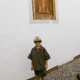 Cargo Zip Polo- Brown