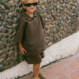 Cargo Wide Leg Shorts- Brown