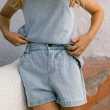 Denim Shorts- Light Wash