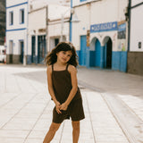 Ribbed Tank Set- Brown