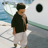 Retro Twill Pants- Taupe Grid