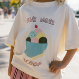 Graphic Tee- One More Scoop- Cream