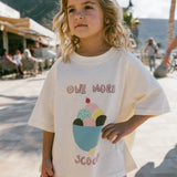 Graphic Tee- One More Scoop- Cream