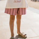 Retro Twill Shorts- Raspberry Jam